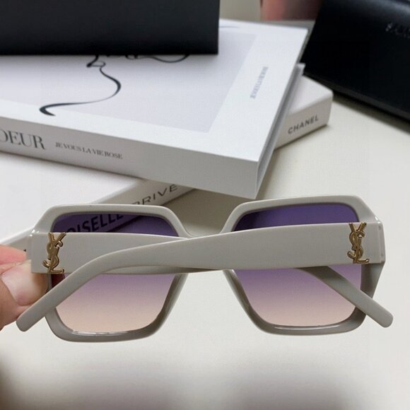 Modern YSL Cream Frame Gradient Shades - www  display picture 2